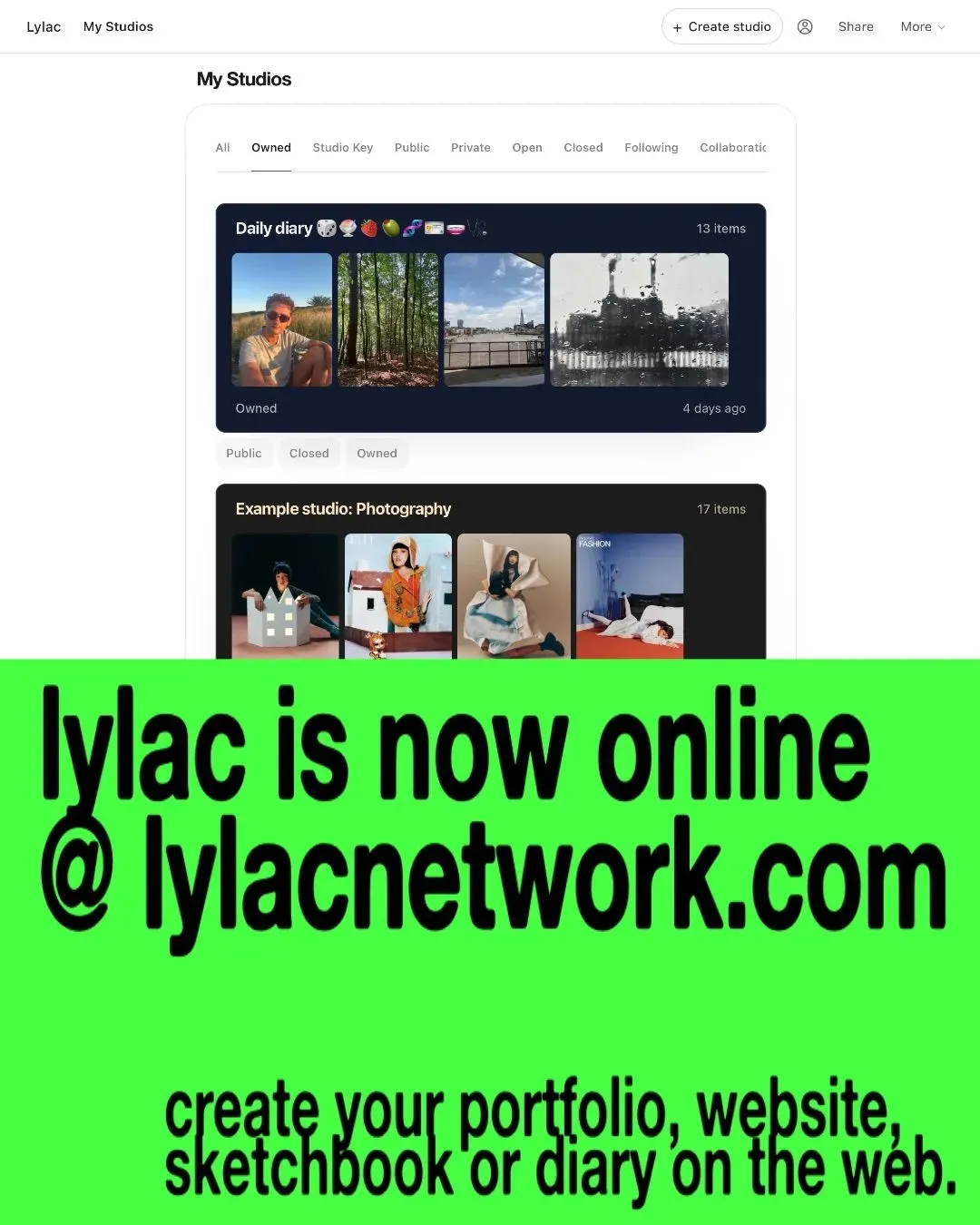 Lylac is on the web!, image 1