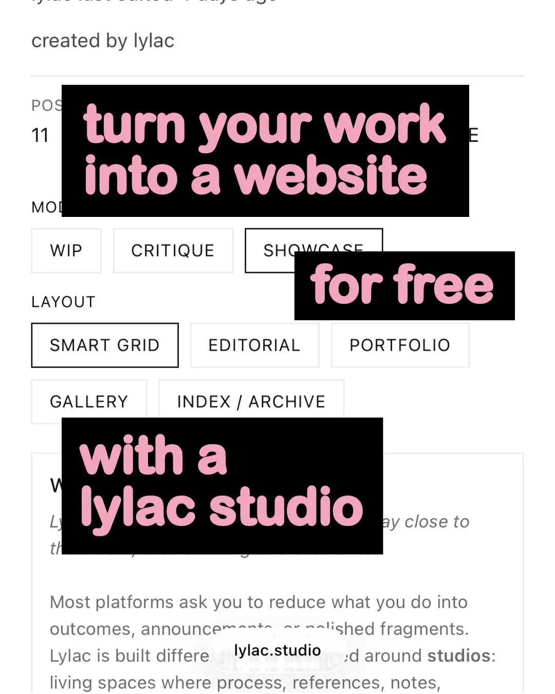 Turn your work into a studio, image 1