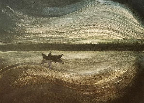 Tableau : Fleuve tranquille.