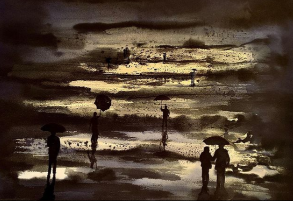 Tableau : Marée basse.