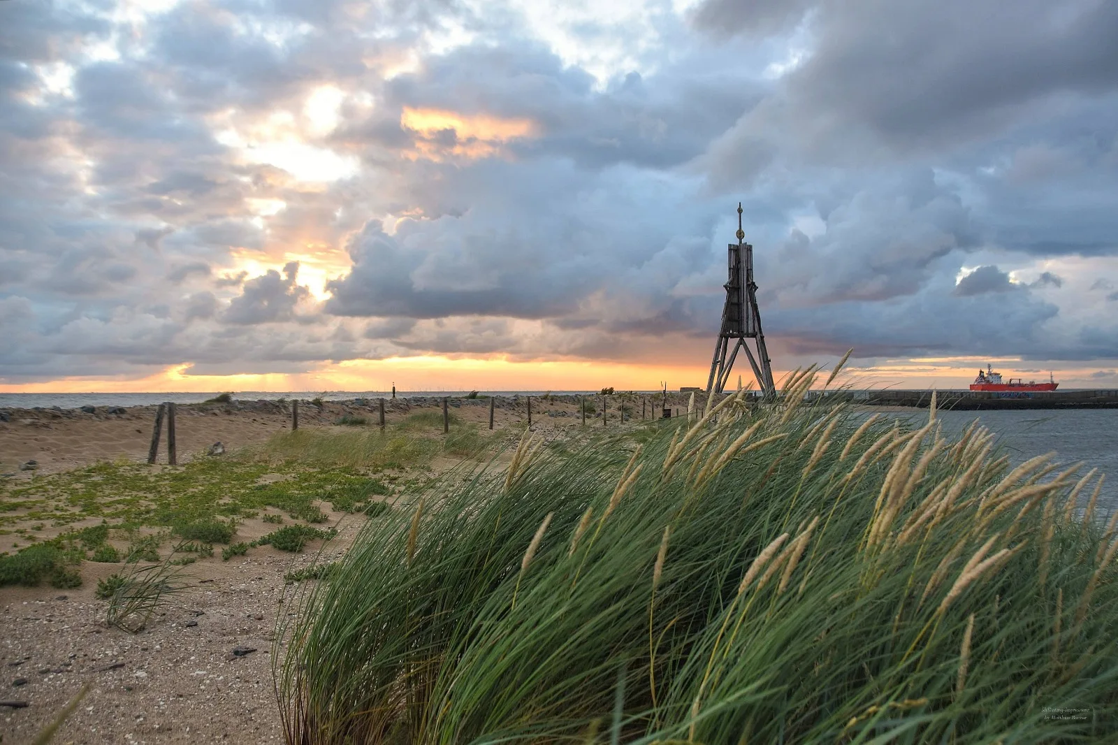 Kugelbake und Dünen bei Cuxhaven