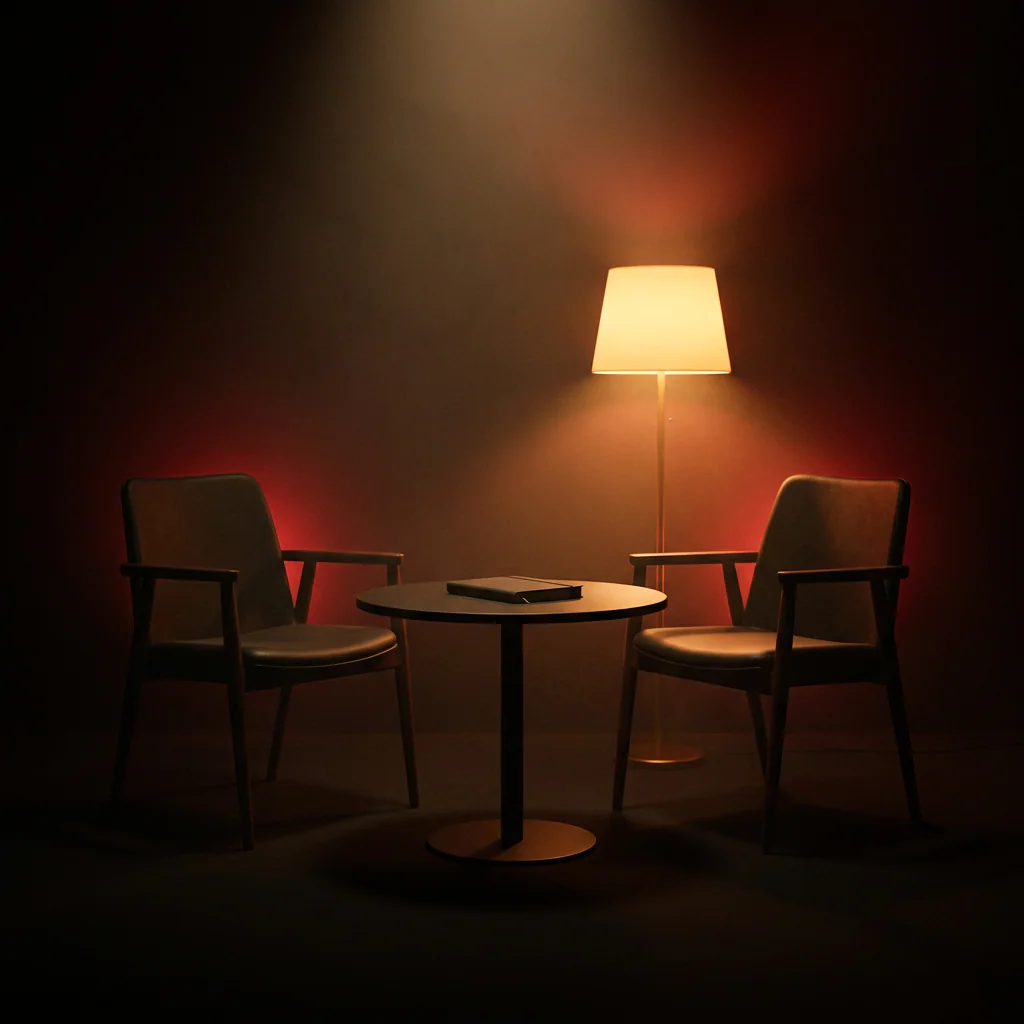 Illustration of a planned counselling & admissions desk. Not a photograph of the centre.