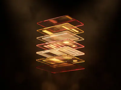 One film frame separated into floating translucent layers: plate, key, roto spline and grade.