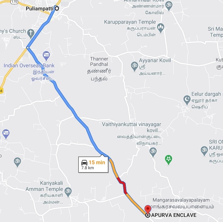 DTCP Site for Resale in Puliampatti - Avinashi Main Road (Loorthupuram) - Property Image