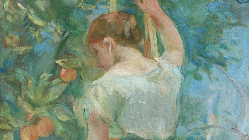 Берта Моризо, Jeune fille cueillant des oranges, 1893, масло на холсте, 45,7 × 37,9 см. Эстимейт: 600 000–800 000 евро. © Christie’s Images Limited 2026, Juan Cruz Ibanez.