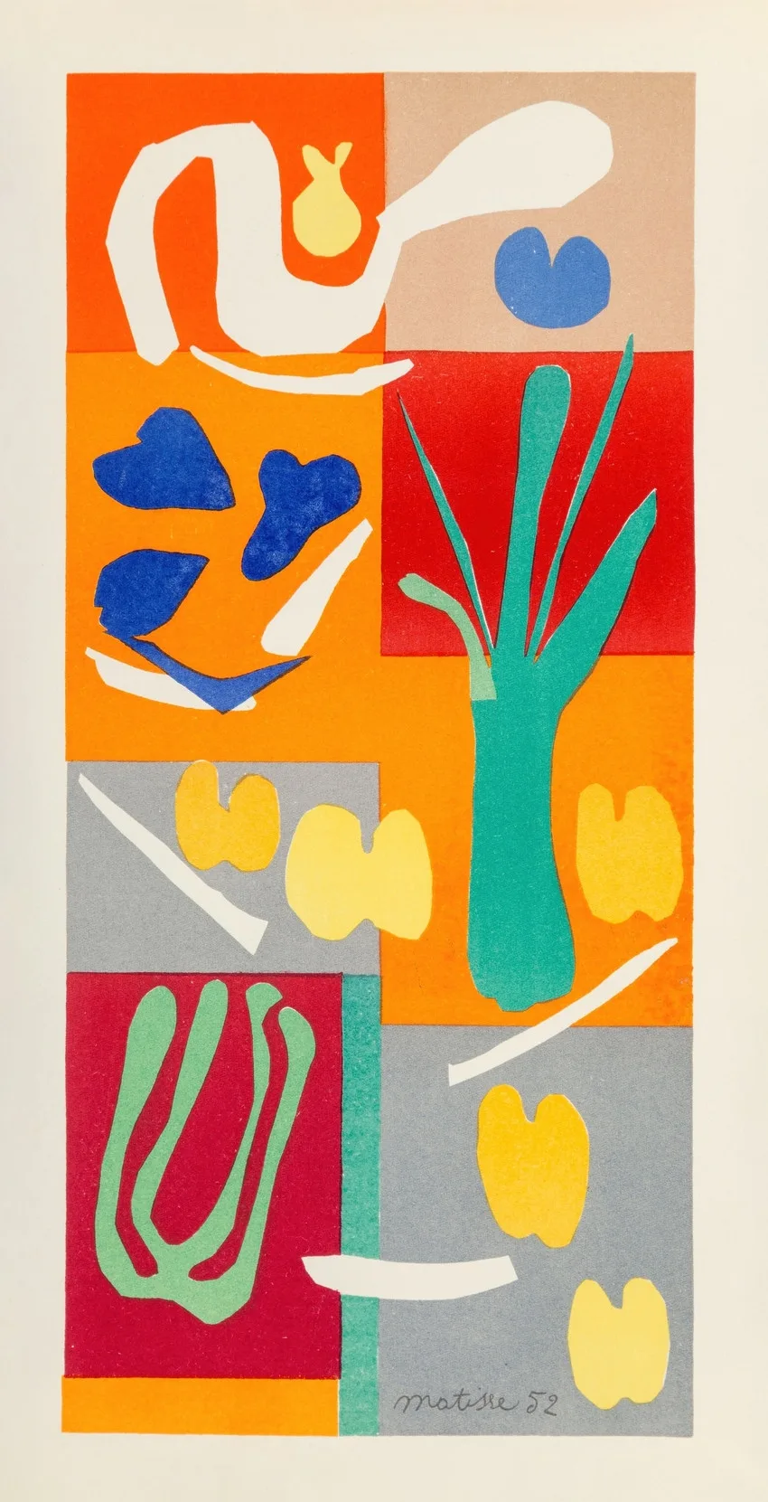 Анри Матисс, «Овощи», 1951, © Artvee.