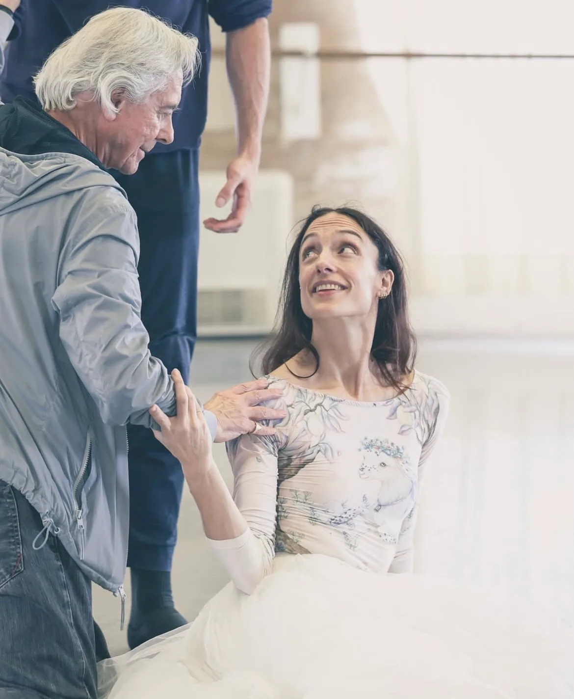 Джон Ноймайер и Дороте Жильбер  / instagram @balletoperadeparis @mariahelenabuckley / OnP