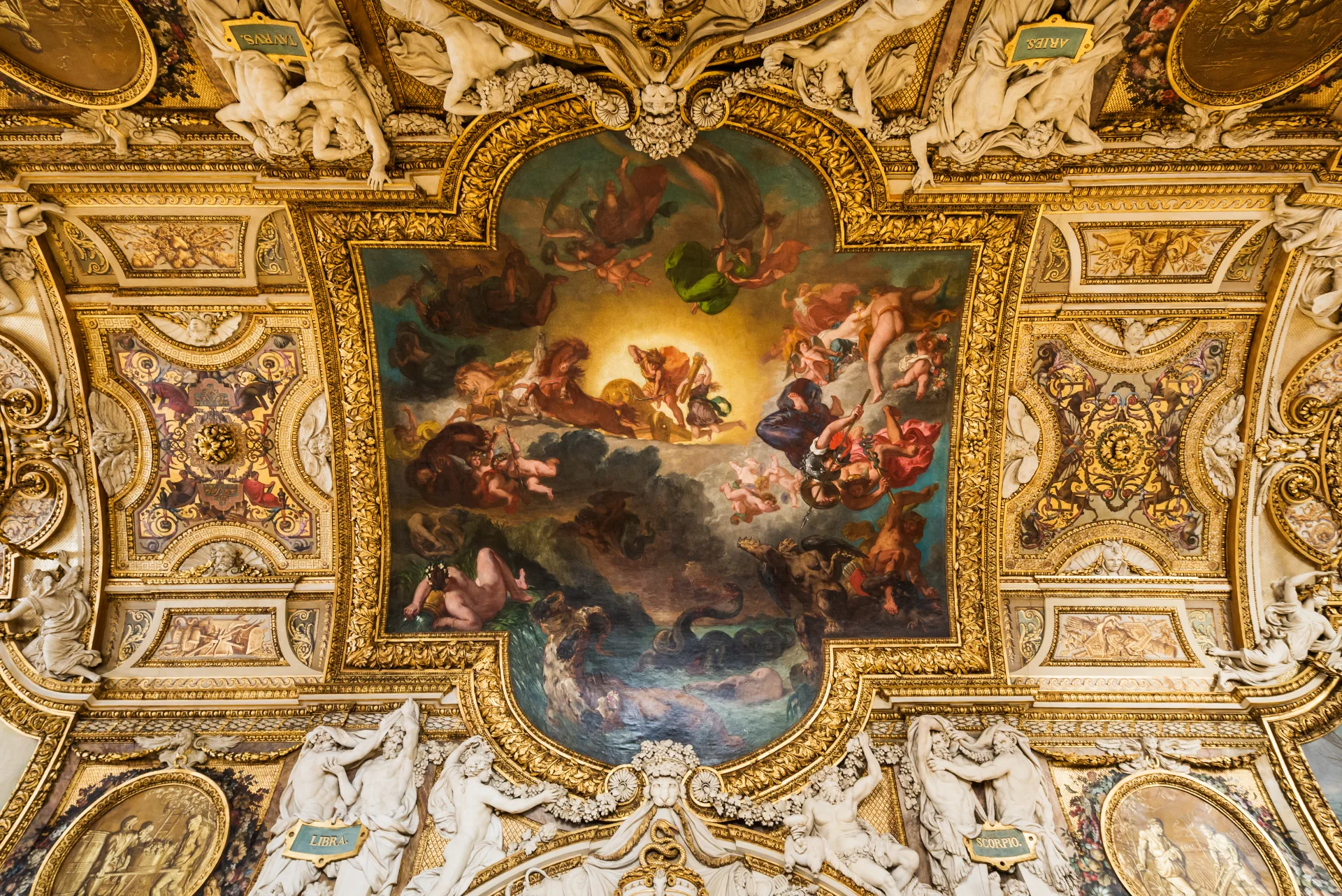 Эжен Делакруа, «Аполлон, победивший змея Пифона» (с) www.louvre.fr