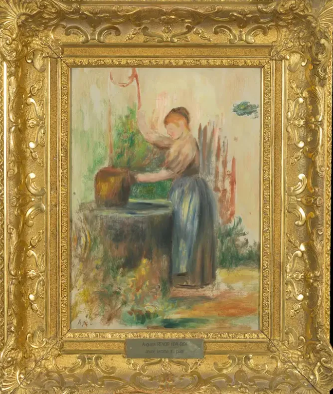 Пьер-Огюст Ренуар «Молодая женщина у колодца» (с) https://musees.cagnes.fr/