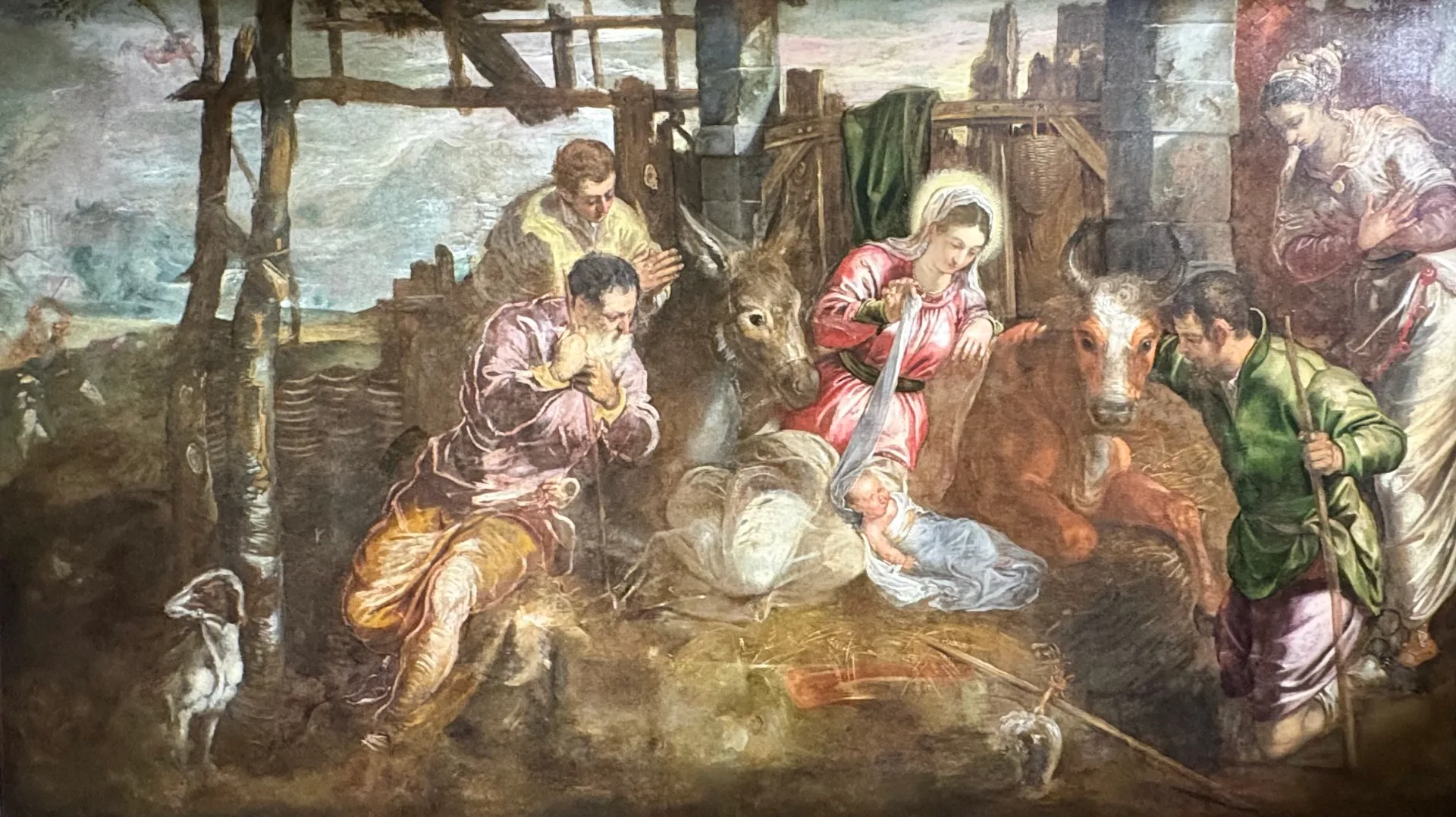 Тинторетто, «Поклонение пастухов», около 1555–1560 Париж, Управление по охране произведений религиозного и гражданского искусства города Парижа (COARC), церковь Сен-Оноре-д’Эйо, на хранении в церкви Сен-Эсташ. Памятник истории Франции с 20 февраля 1905 года. Фото: Виктор Музыка