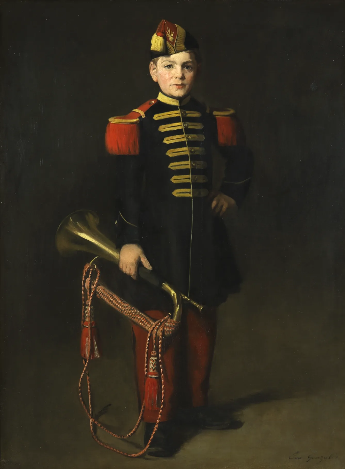 Ева Гонзалес, «Ребёнок-солдат», 1870. Musée de Gajac, Villeneuve-sur-Lot. © Photo Maitetxu Etcheverri