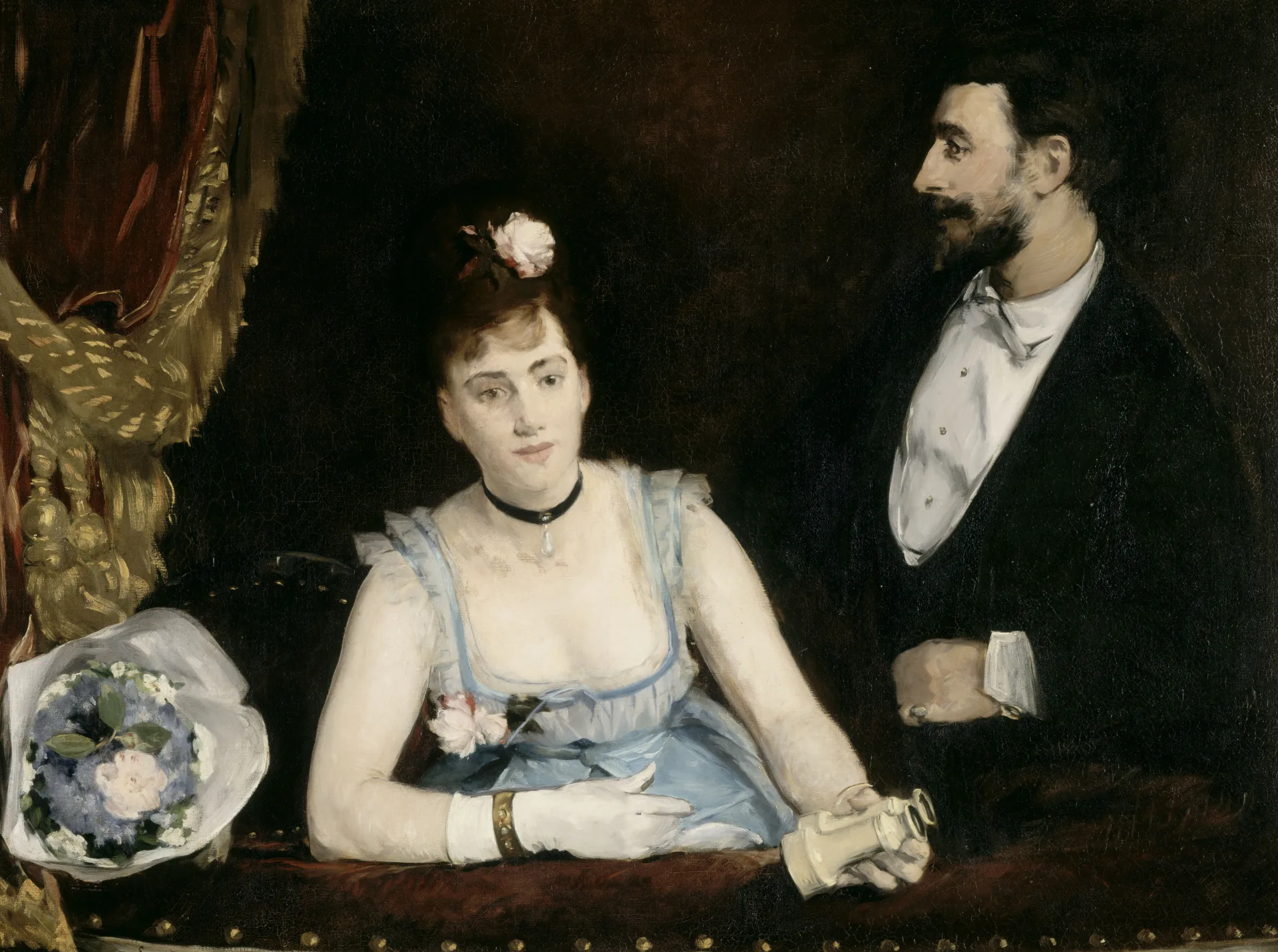 Ева Гонзалес, «Ложа в Итальянском театре», ок. 1874.  © GrandPalaisRmn (musée d’Orsay) / Hervé Lewandowski