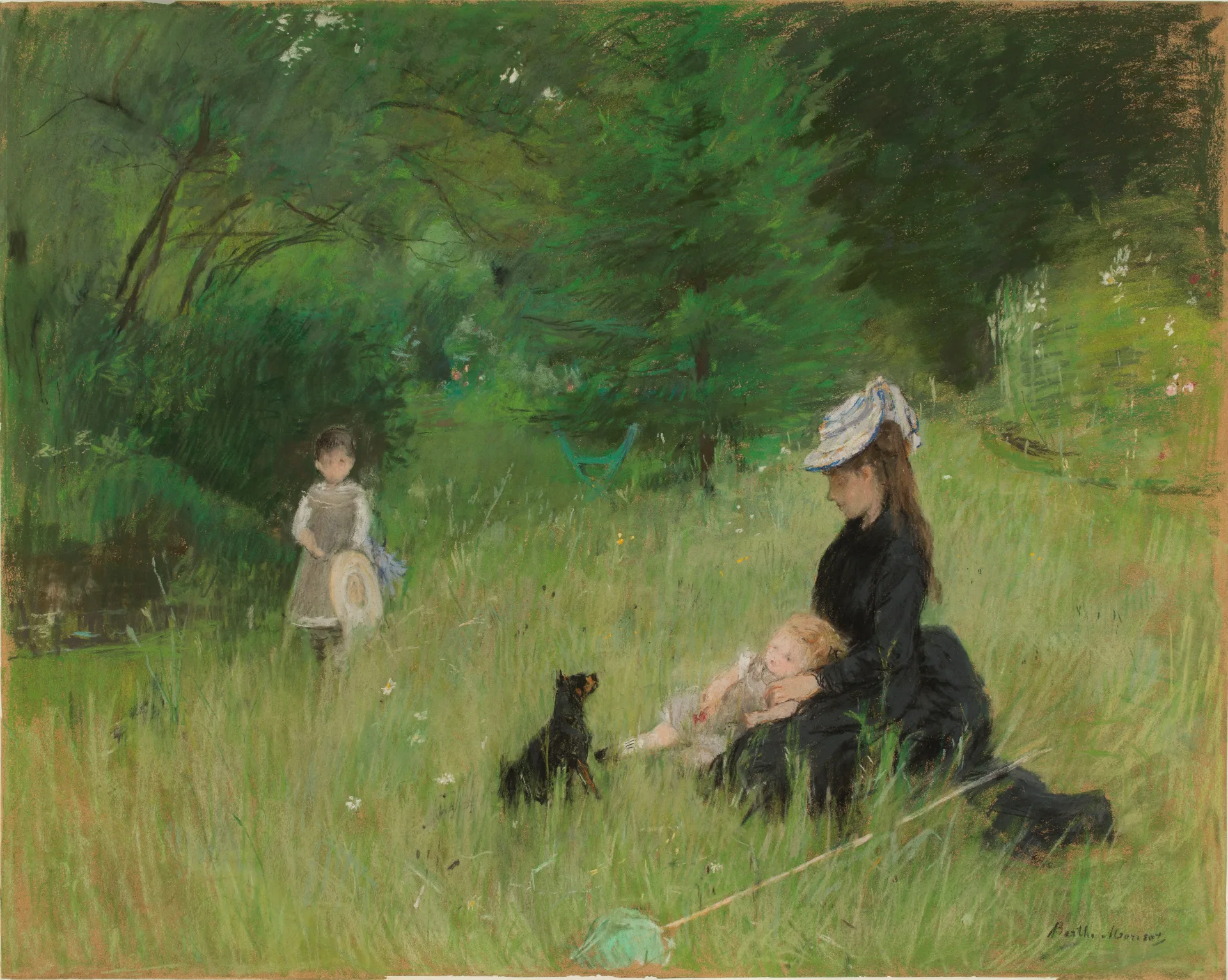 Берта Моризо, «В парке», около 1874. Petit Palais, musée des Beaux-Arts de la Ville de Paris. CCØ : Paris Musées / Petit Palais