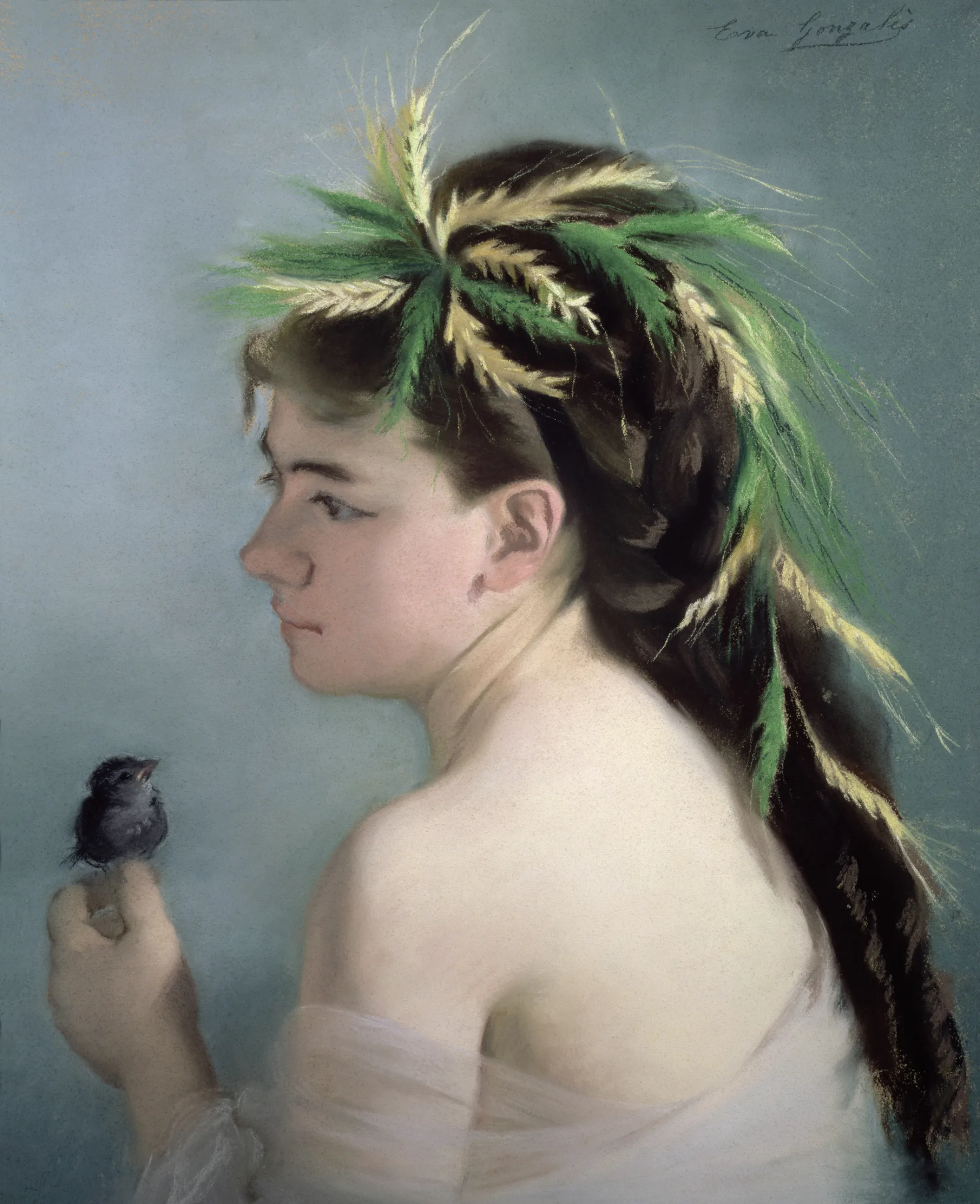 Ева Гонсалес, «Воробей», около 1865–1870. Частное собрание.  © 2018 Christie’s Images Limited.