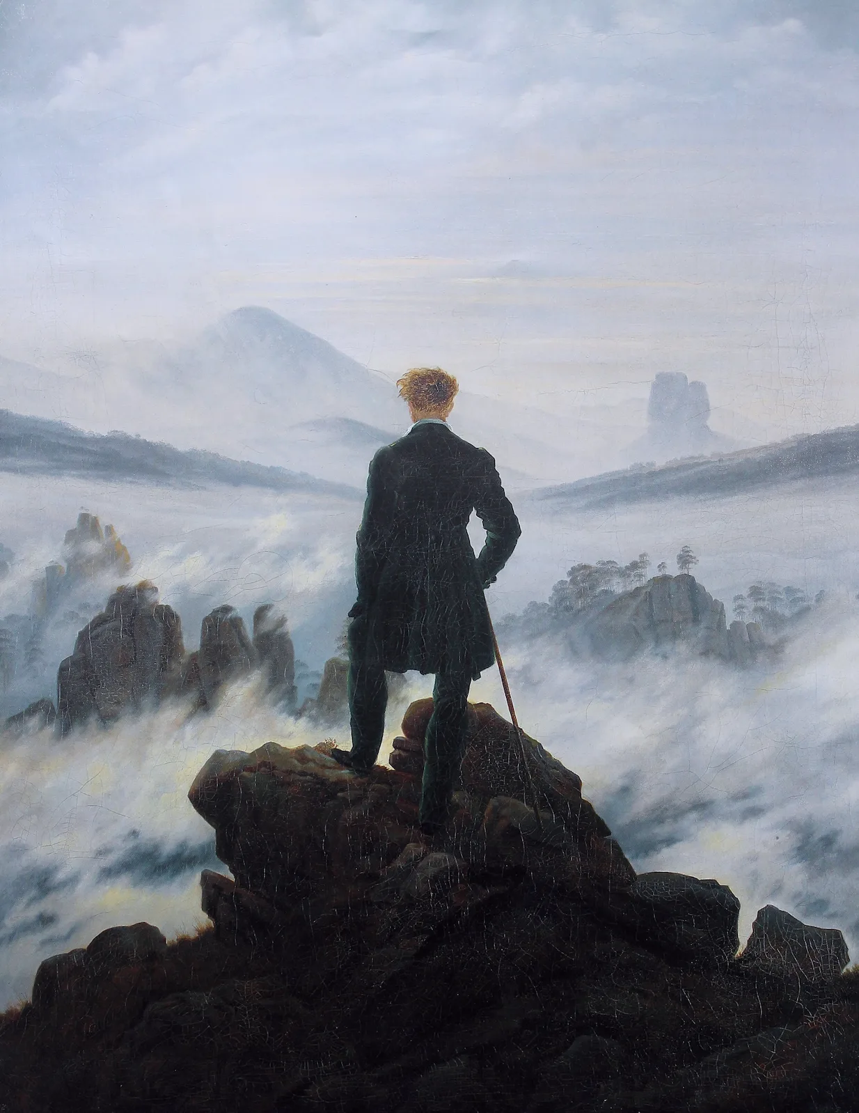 Каспар Давид Фридрих «Странник над морем тумана» (1818) (с) Виктор Музыка