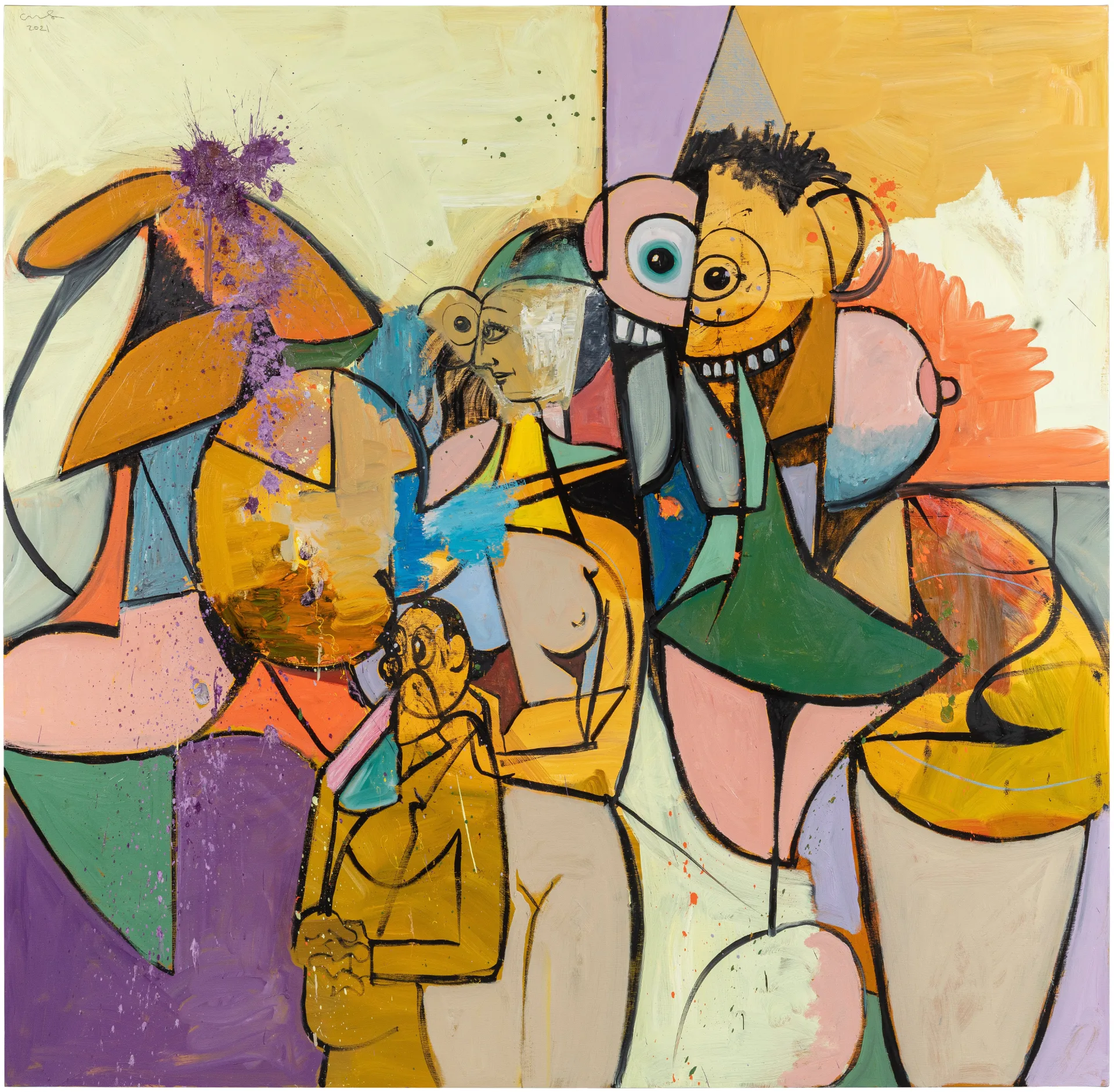 Джордж Кондо, «День, когда они все вышли на свободу» (The Day They All Got Out) (с) Sotheby’s