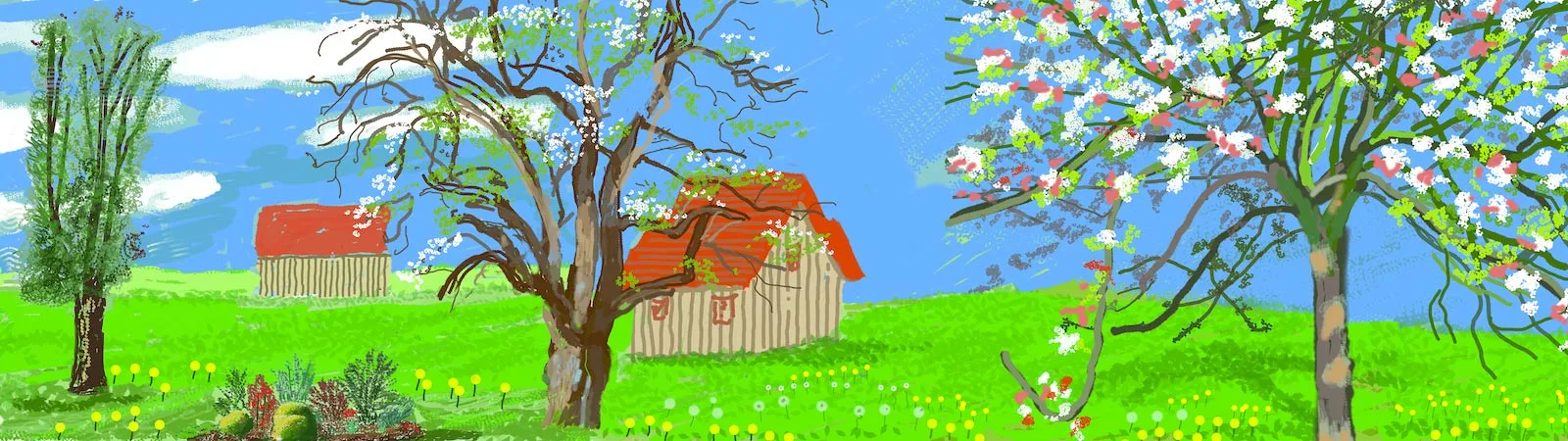 "Год в Нормандии" (с) The David Hockney Foundation