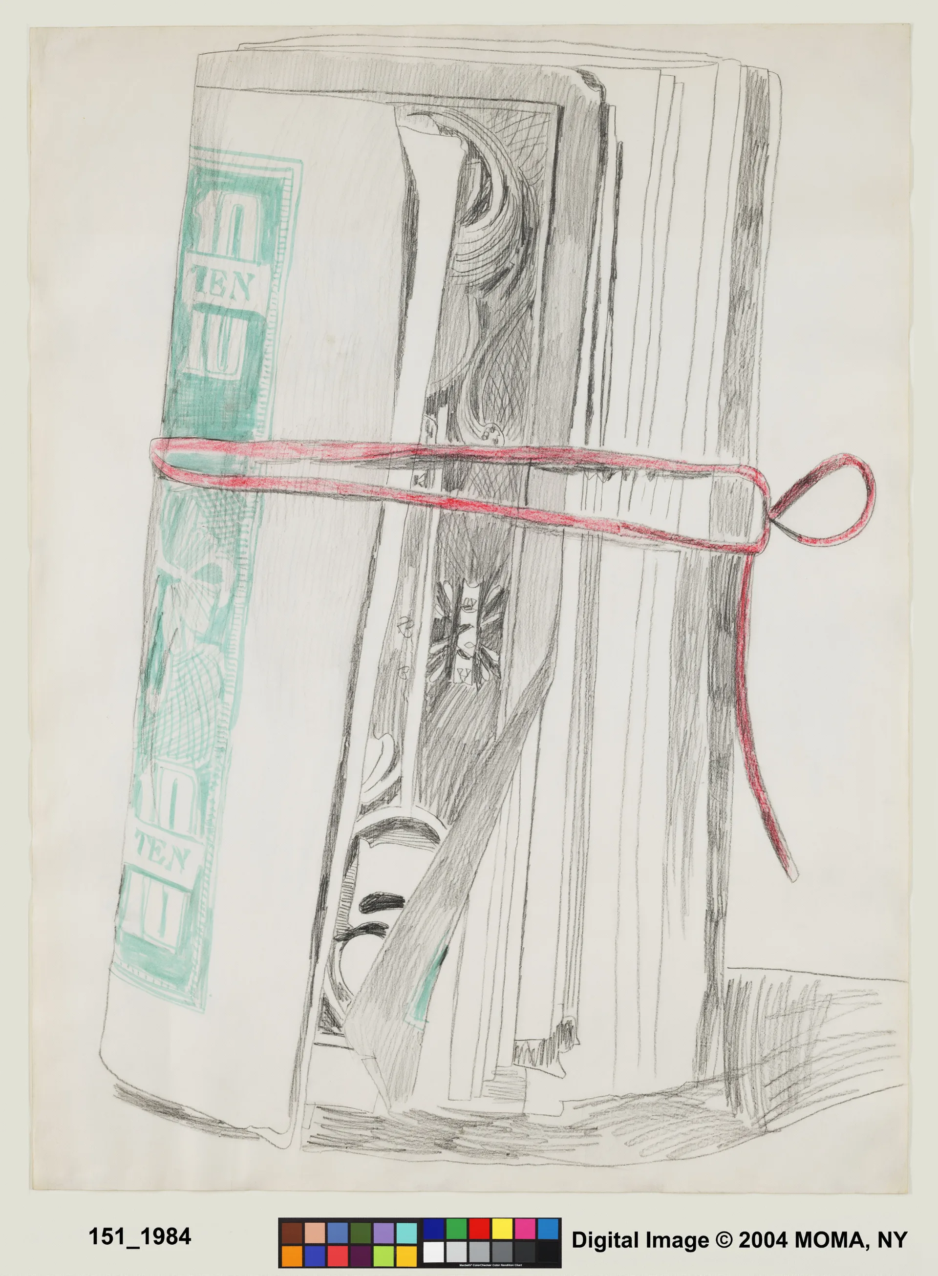 Энди Уорхол, «Рулон банкнот», 1962 © The Andy Warhol Foundation for the Visual Arts, Inc. Лицензия ADAGP, Париж, 2026.