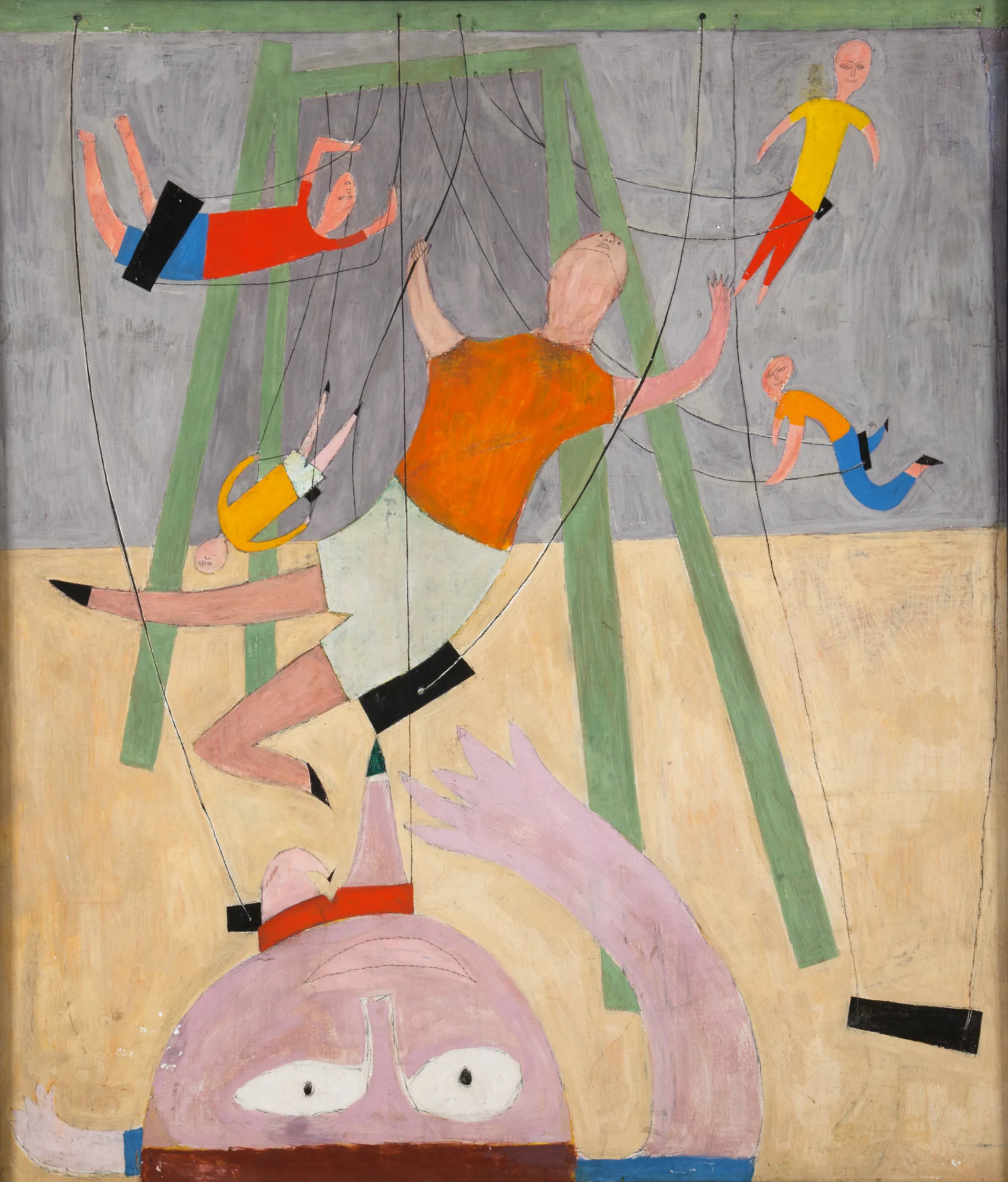 Энди Уорхол, «Дети на качелях», 1946 Антуан Оганесян © The Andy Warhol Foundation for the Visual Arts, Inc. Лицензия ADAGP, Париж, 2025.