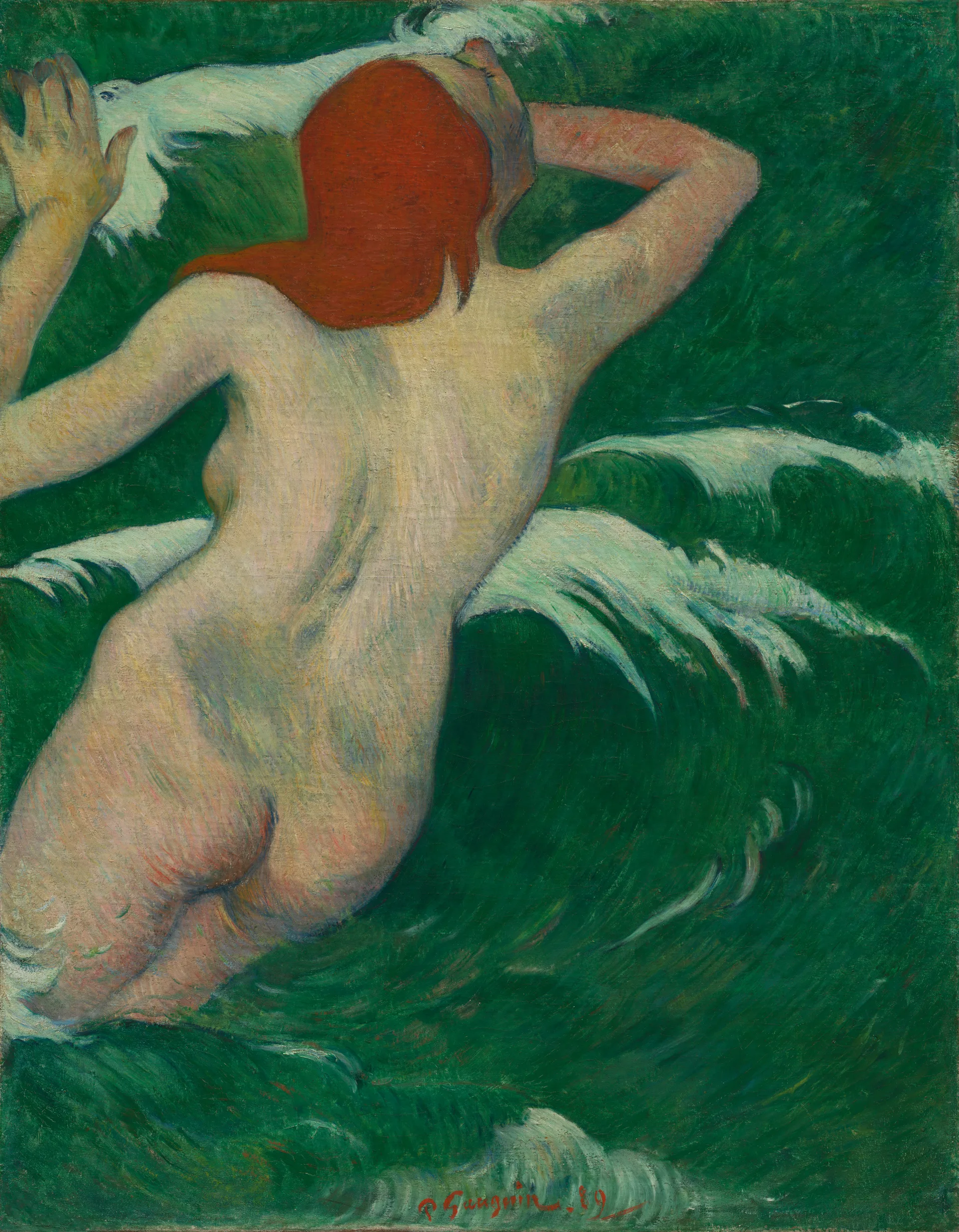 Поль Гоген. «В волнах, или Ундина», 1889. 