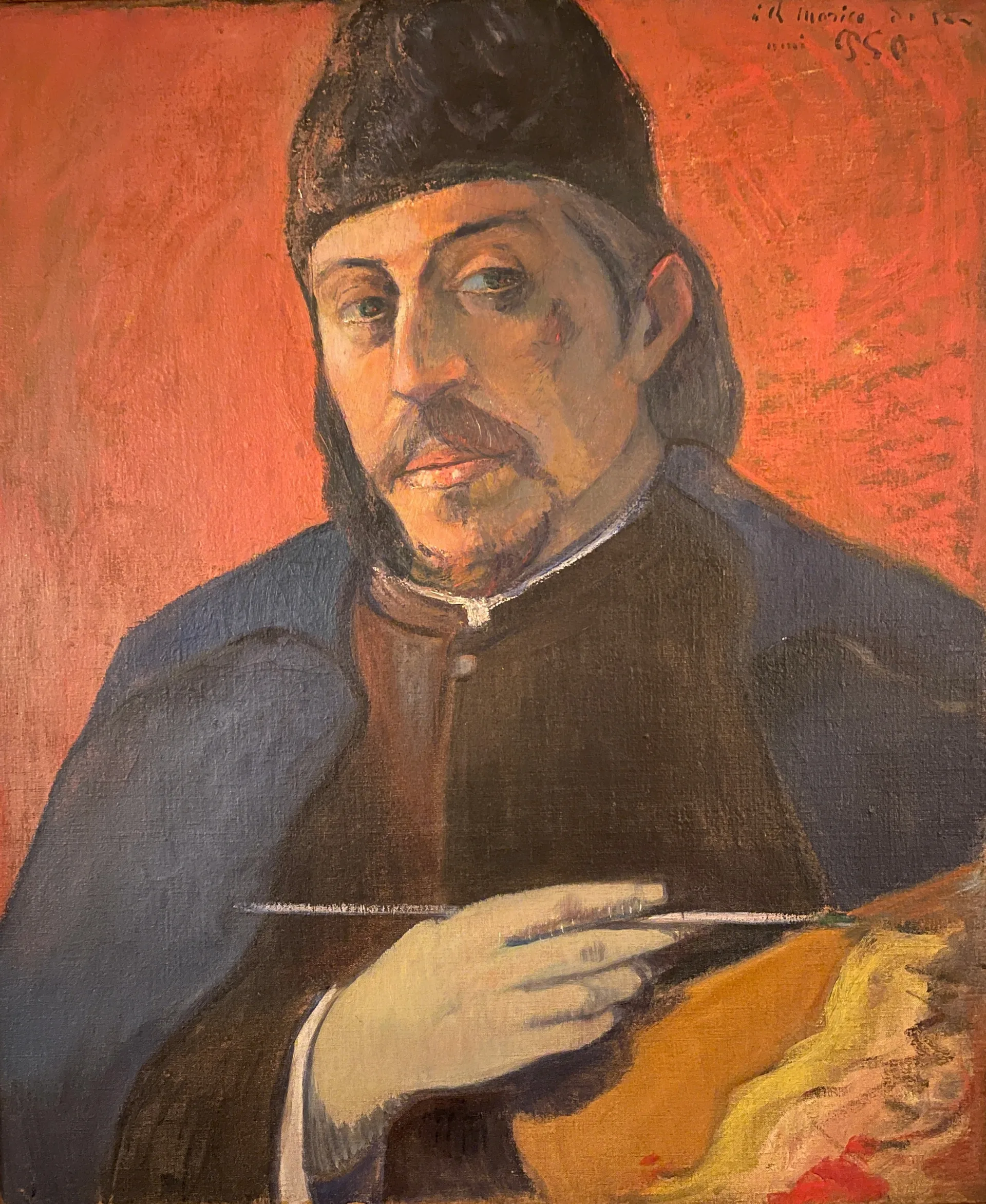 Поль Гоген. «Автопортрет с палитрой», 1898. © Art Resource, Dist. GrandPalaisRmn / image Art Resource