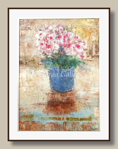 vase and old wall