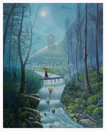 Crossing the Bridge of Light Toward the Cottage of Serenity
