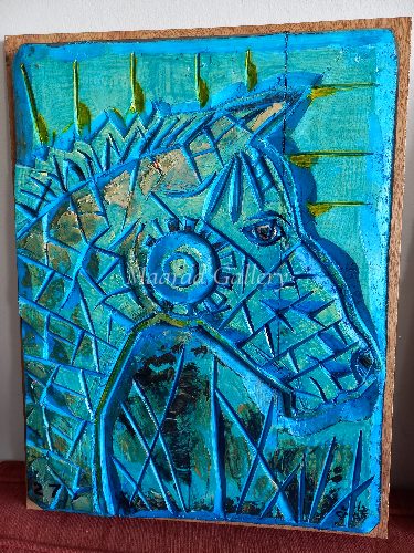 The horse's head