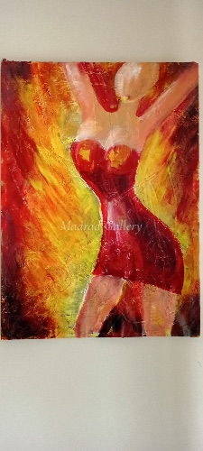 pretty woman... on fire...
