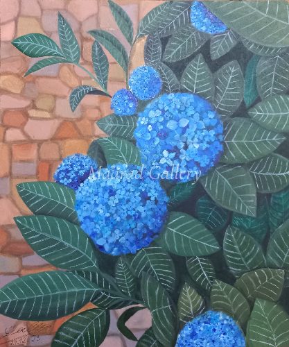 The blue flower
