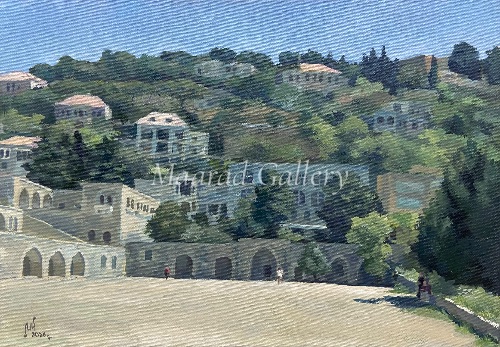 Beiteddine Palace Over the Shouf Hills