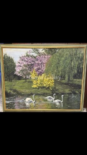 By mryana khrma oil on canvas size 100 by 110 cm