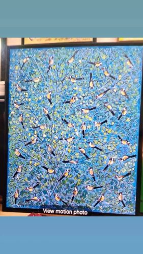 By Jamil molabe oil on canvas size 100 by 80 cm