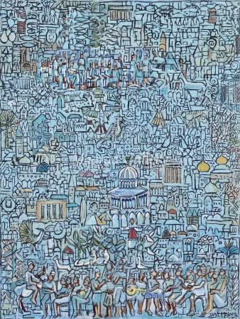 By Jamil molaeb artist oil on canvas