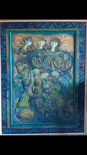 By hrair oil on wood size 90 by 120 cm