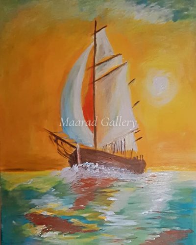 boat in the twilight