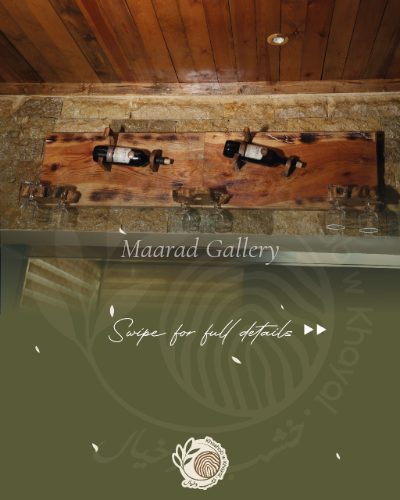 Hanging wine stand.