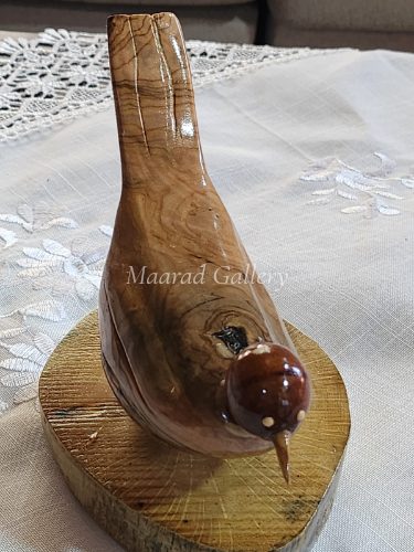 Woodpecker bird sculpture