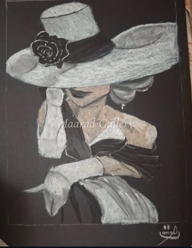 femme en noir