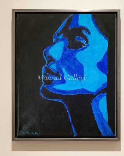 "Blue Silent Portrait"