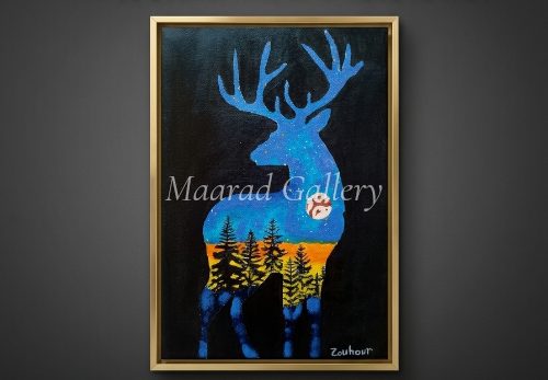 Wild Sunset Deer