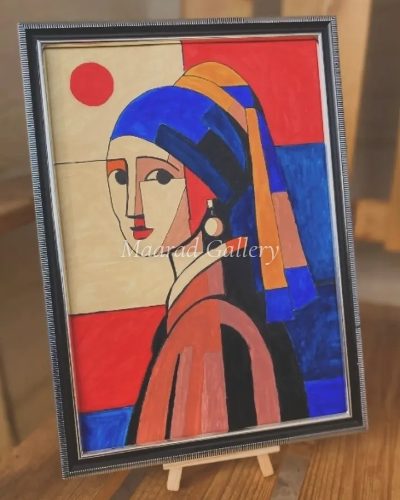 The Girl with a Pearl Earring in Cubism