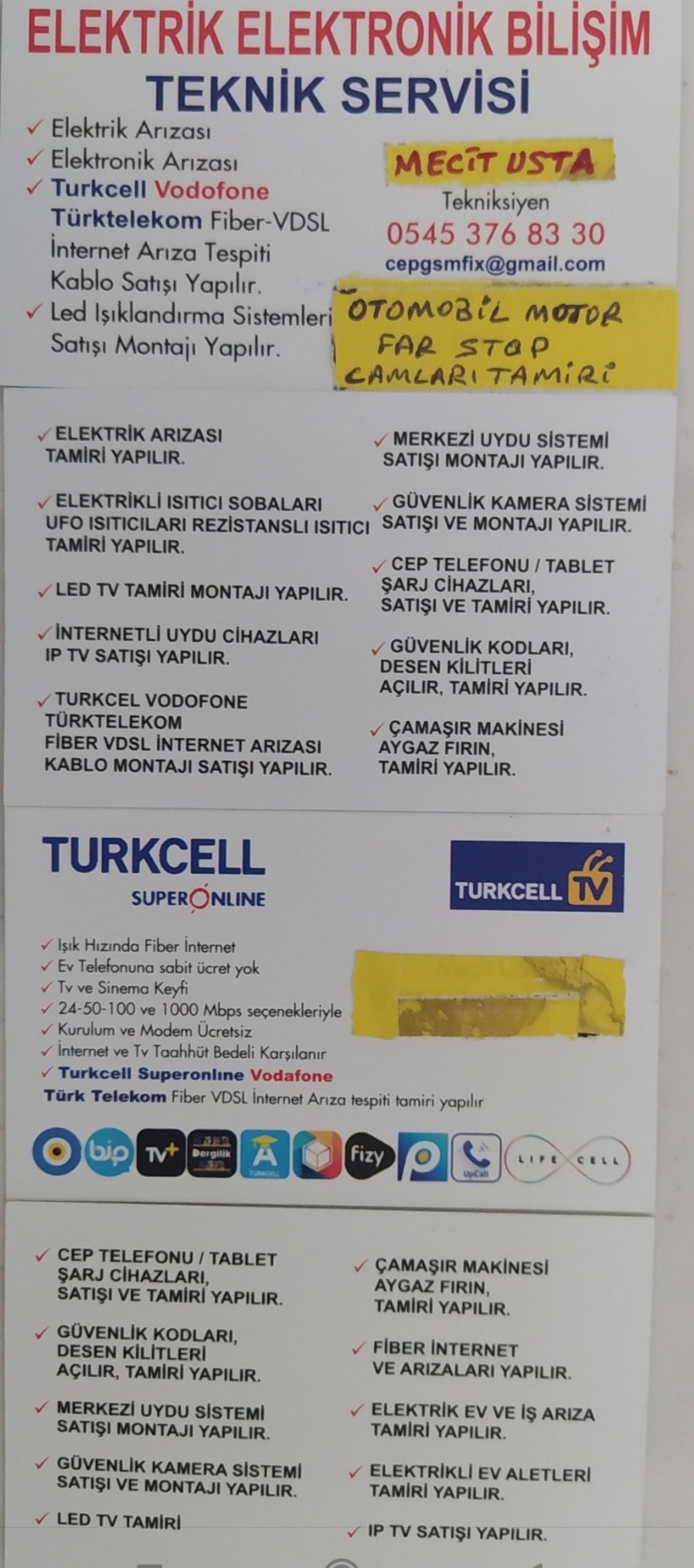 ELEKTRİK  ELEKTRONİK  İNTERNET  BİLİŞİM  TEKNİK  SERVİSİ galeri fotoğrafı 1
