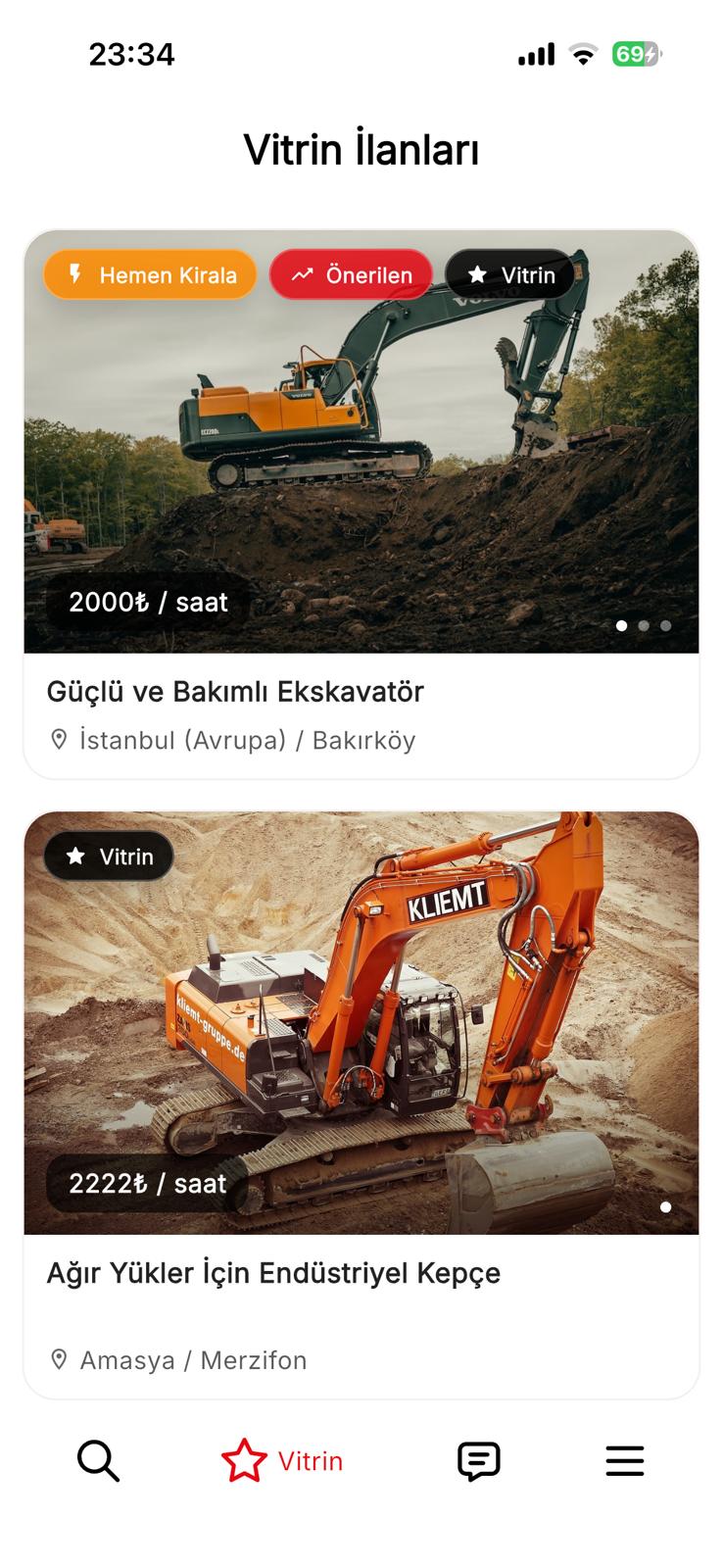 MakineJet app hero screen