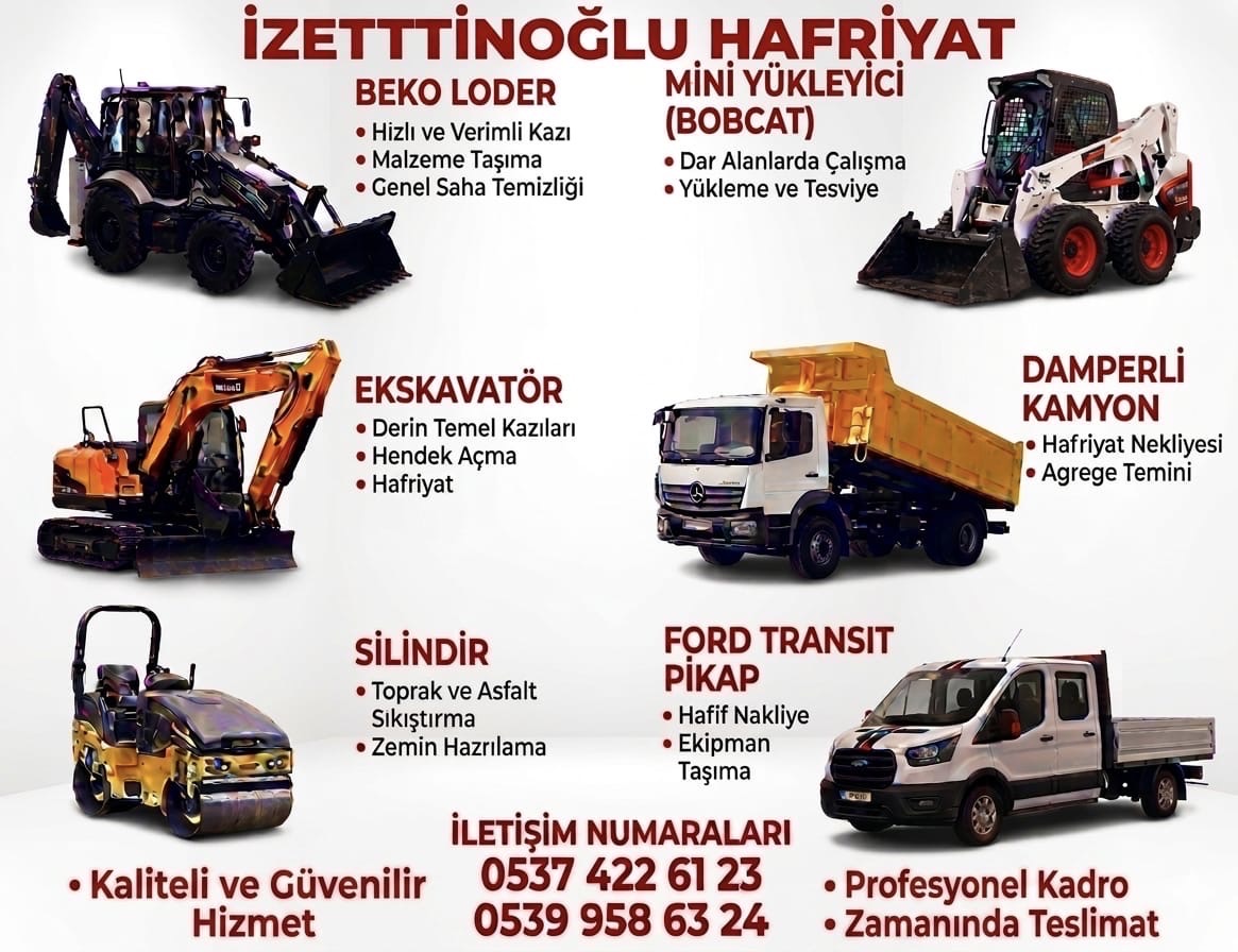 2025 Model İş Makineleri Kiralık İstanbul Anadolu Yakası Günlük ve Saatlik görseli