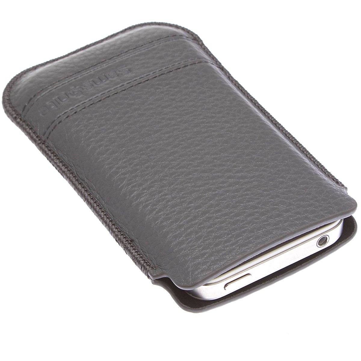 Slim Classic Leather/Classic Sleeve/iPhone/grey-55024-2918