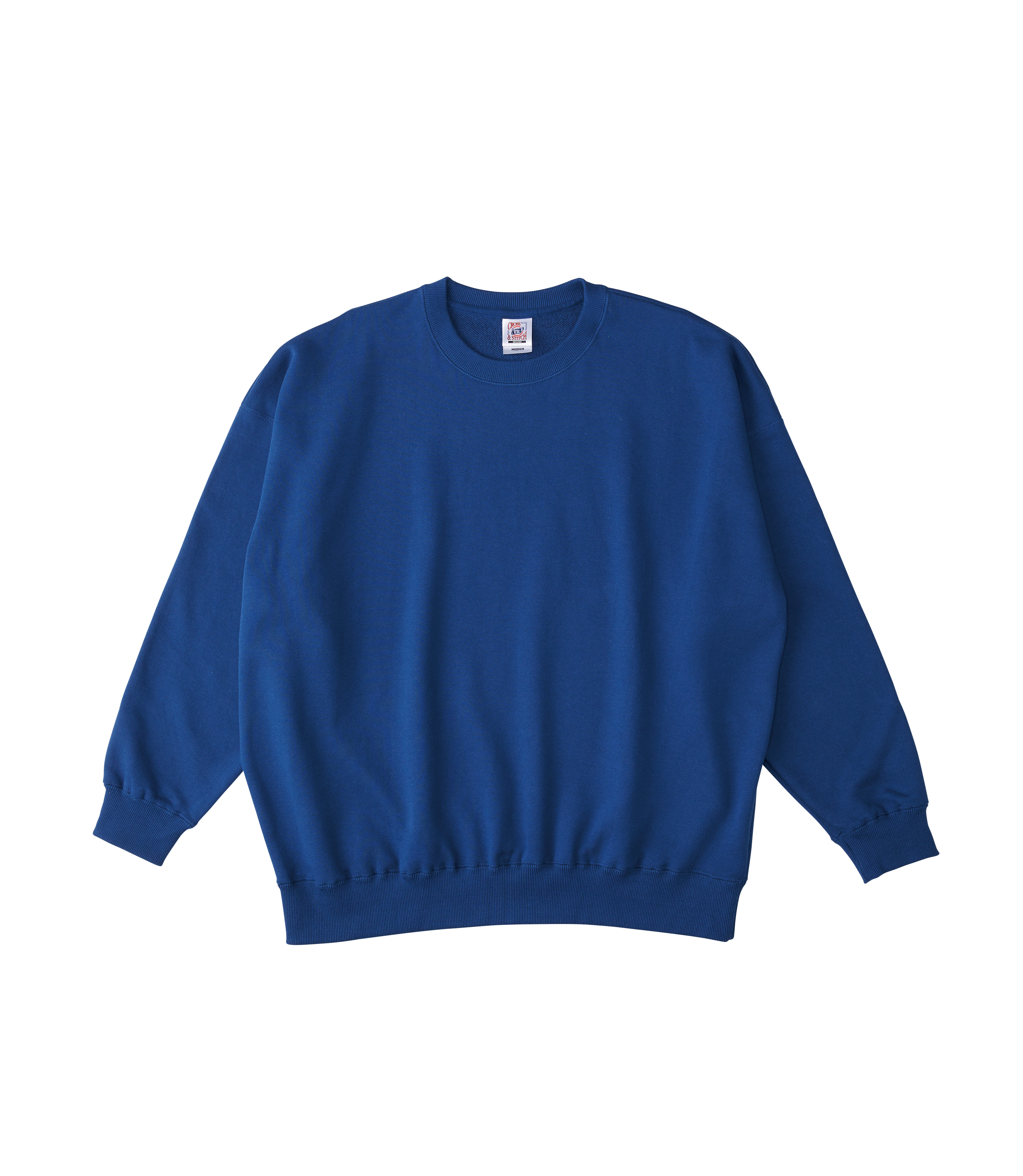 MAD TOMMY【STITCHED】 Dブルー ホワイト embroidery