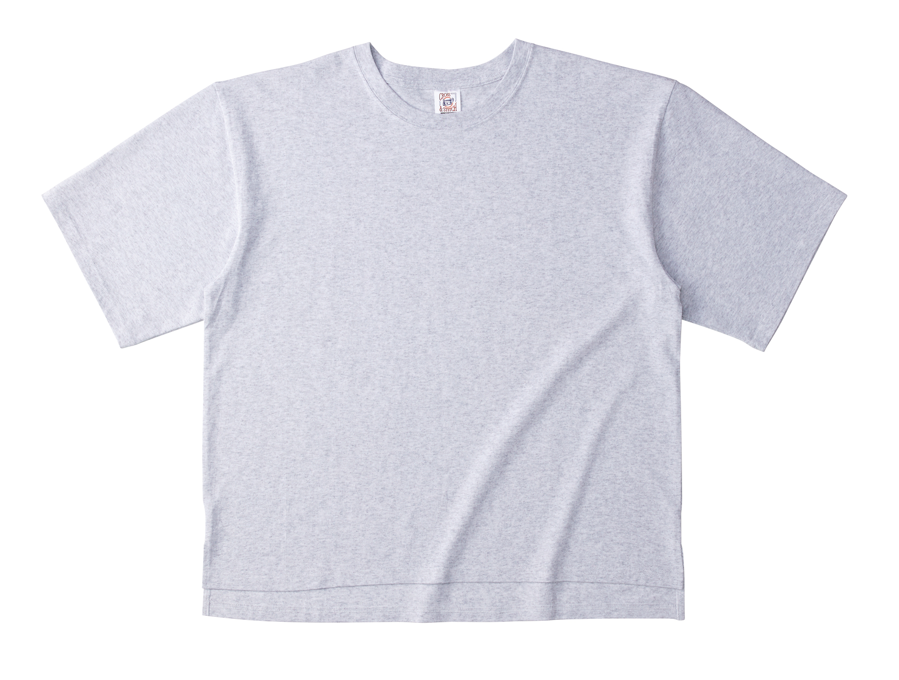 MAD TOMMY【STITCHED】 アッシュ ホワイト embroidery