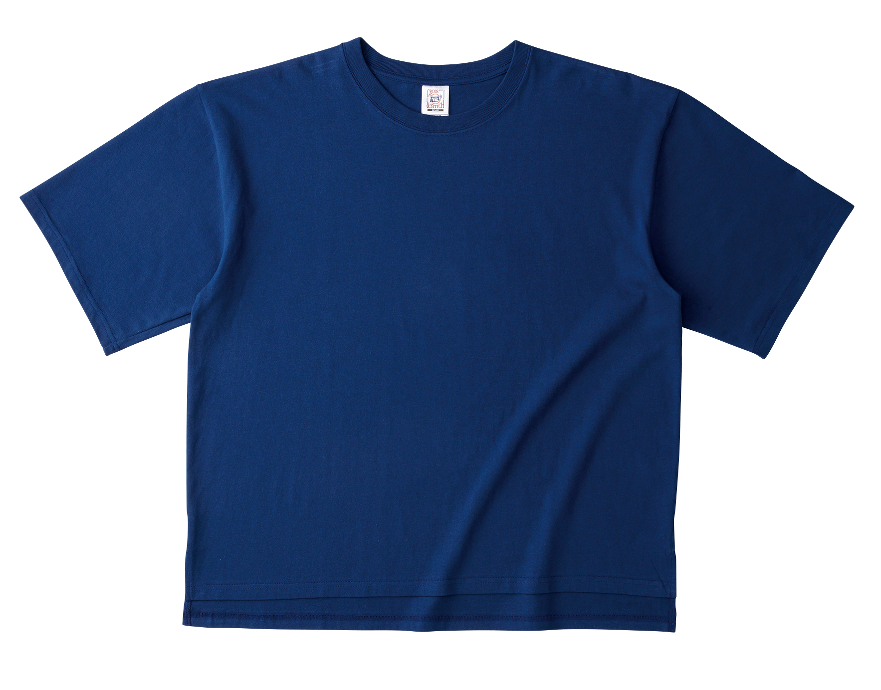 MAD TOMMY【STITCHED】 Dブルー ホワイト embroidery