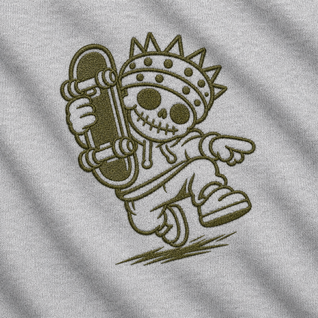 MAD TOMMY BONE JACK【OUTSIDE】 ホワイト刺繍